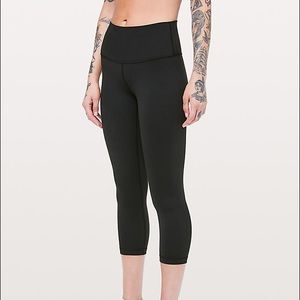 Crop Lululemon Wunder Under Black